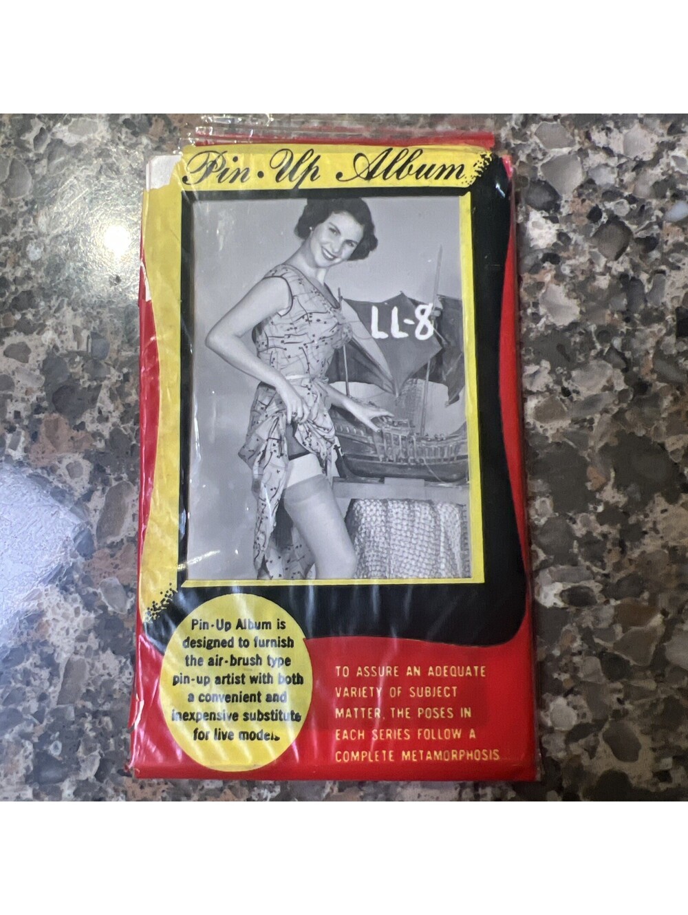 1940’s Risque Pin Up Photo Pack Still In Original Wrapper 12 Photo Card Set